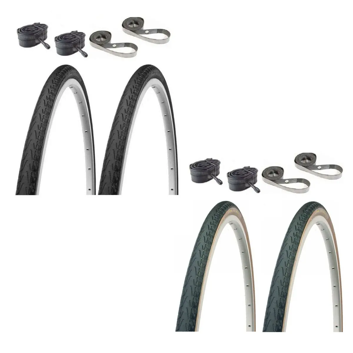 Panaracer Pasela 27" Schrader Valve Tube & Rim Strip Bicycle Tire Kit 1