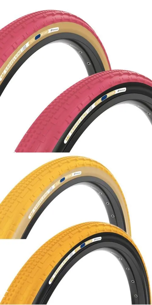 Panaracer Limited Edition Gravelking Sk Tlr 27.5X1.90 Tire Honey Or Cranberry 1
