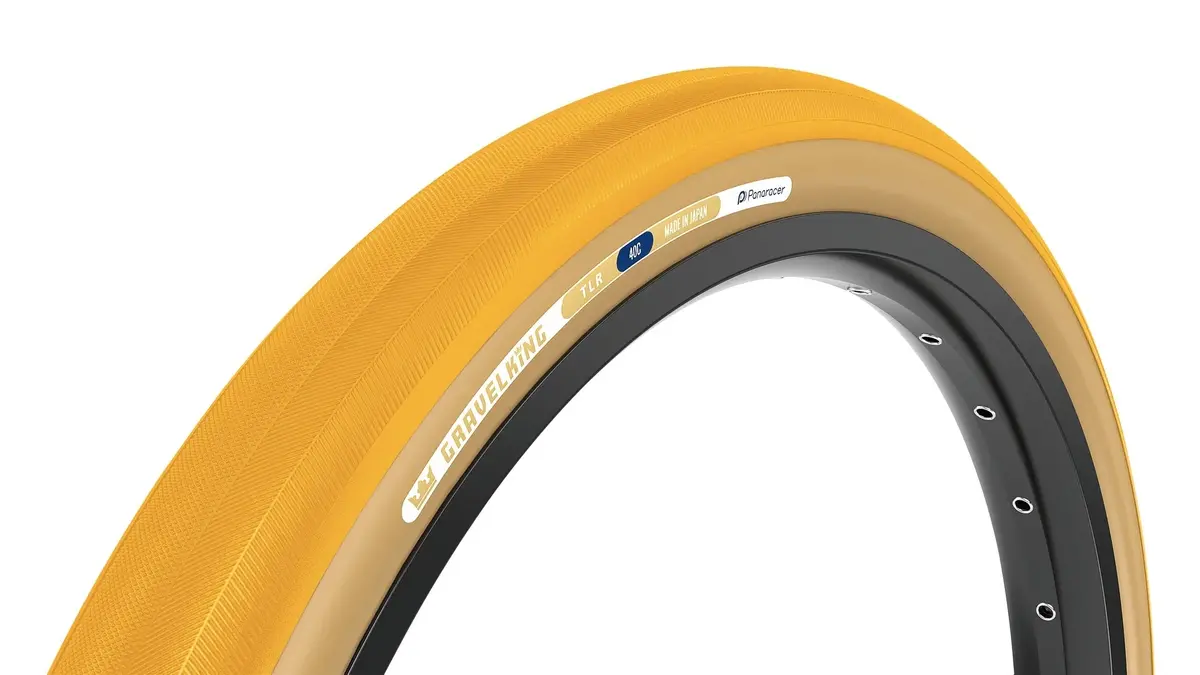 Panaracer Limited Edition Gravelking Slick Tlr 700X40 Tire Honey Or Cranberry 2