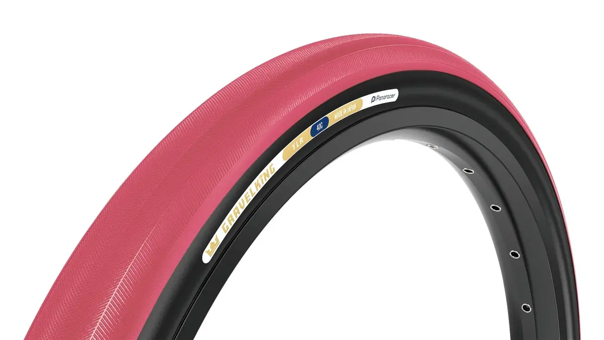 Panaracer Limited Edition Gravelking Slick Tlr 700X40 Tire Honey Or Cranberry 3