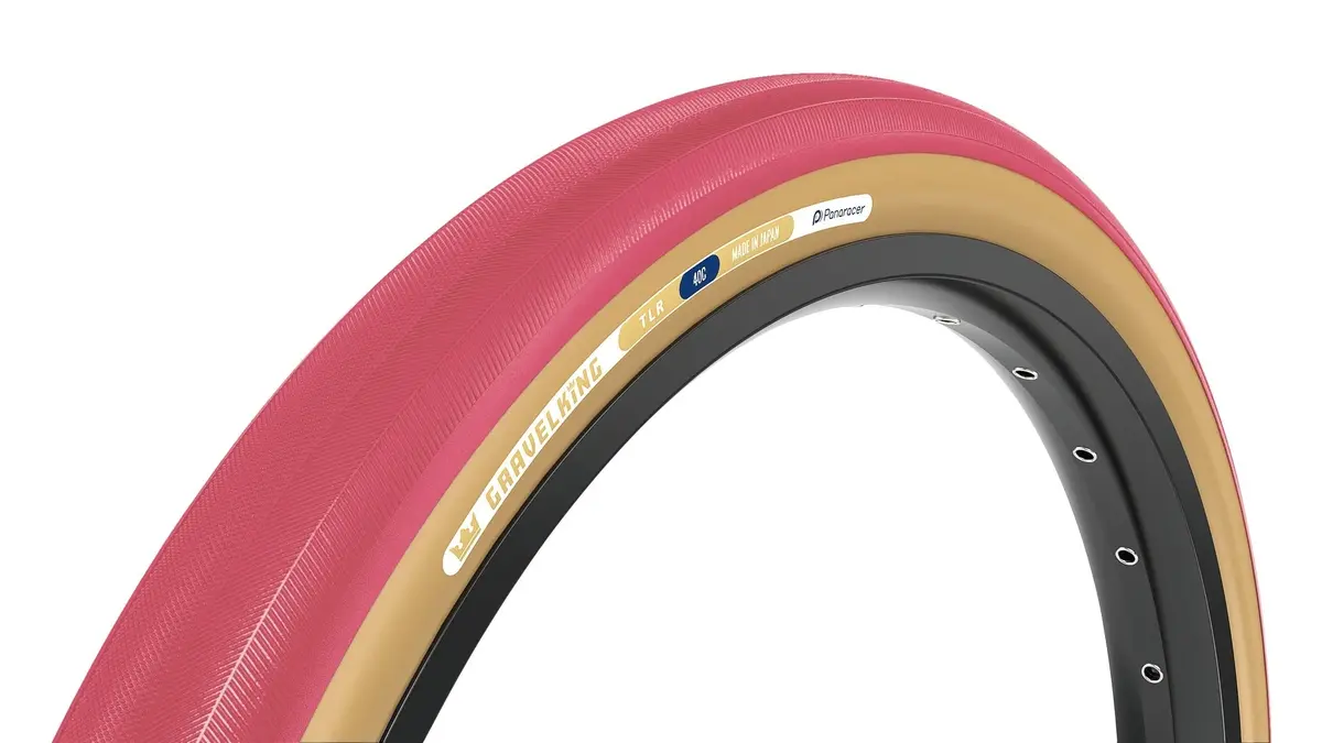 Panaracer Limited Edition Gravelking Slick Tlr 700X40 Tire Honey Or Cranberry 4