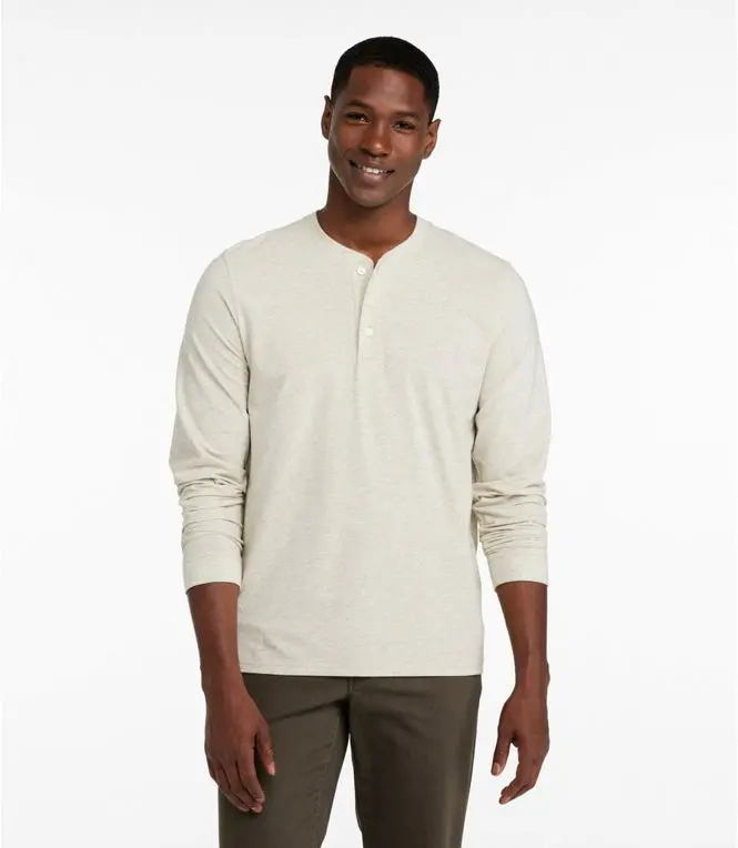 Performance Pima Long Sleeve Henley Men's Regular 1