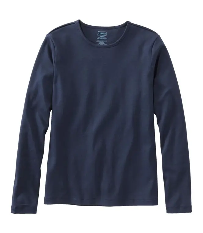 Pima Crewneck Long Sleeve Women's Regular 3
