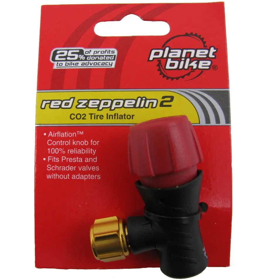 Planet Bike 1024 Red Zeppelin 2.0 Co2 Inflator 1