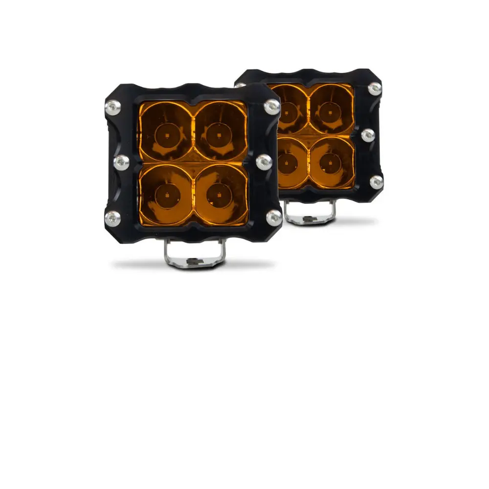 Heretic - Quattro Amber Led Pod Light - 2 Pack 1