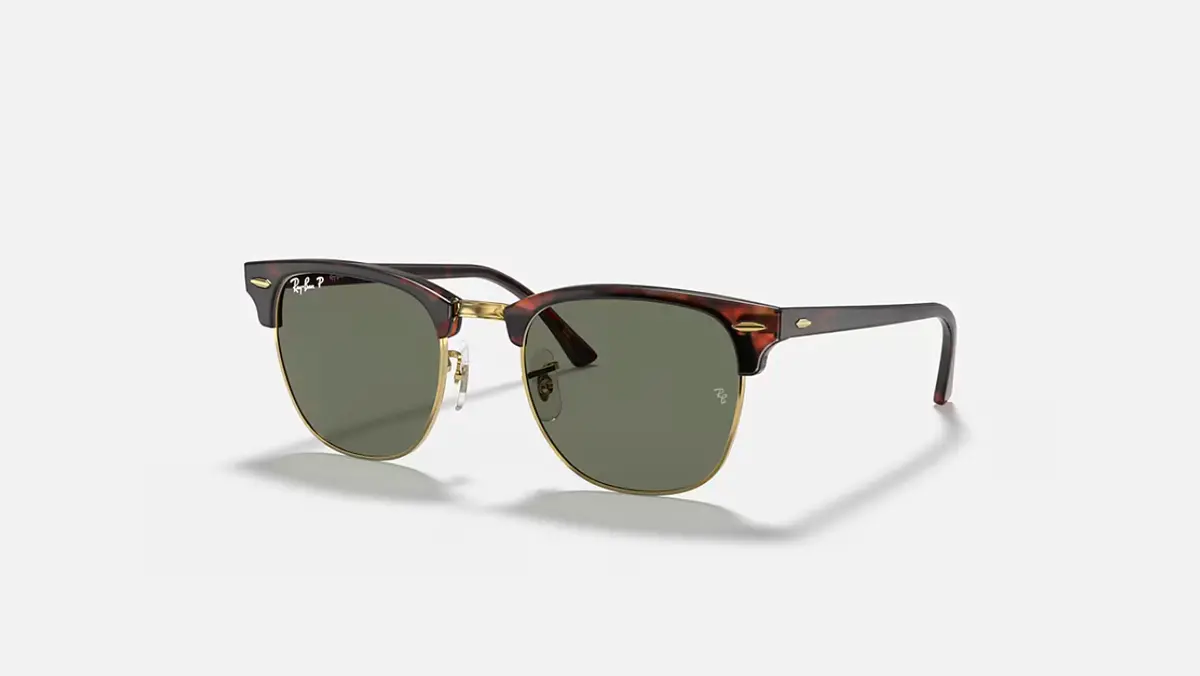 Rb3016  Clubmaster Red Havana W/ G-15 Green 990/5851 51 1