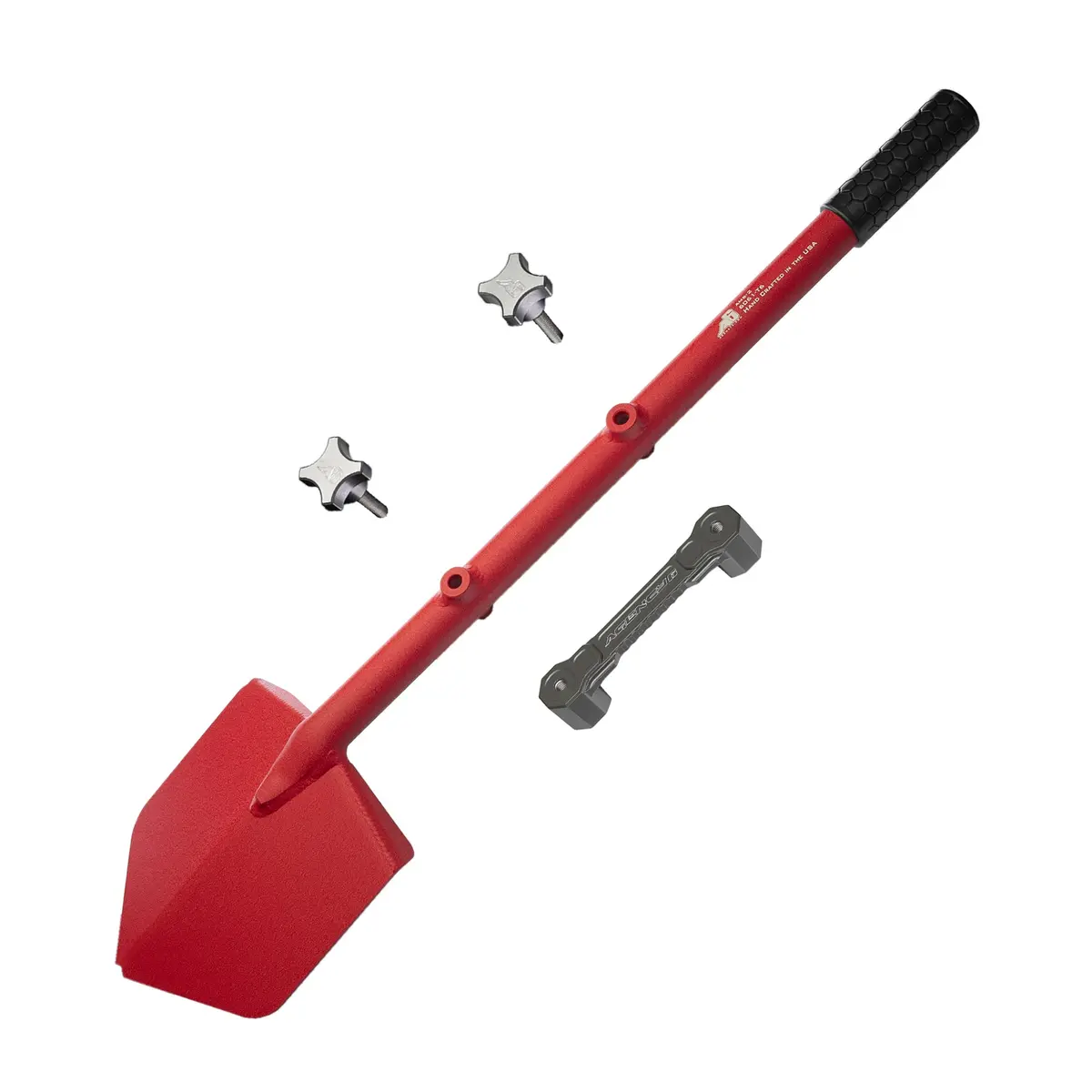Agency 6 - Shovel / Mount Combo - Red Long Shovel / Grey Ssm With Knobs 1