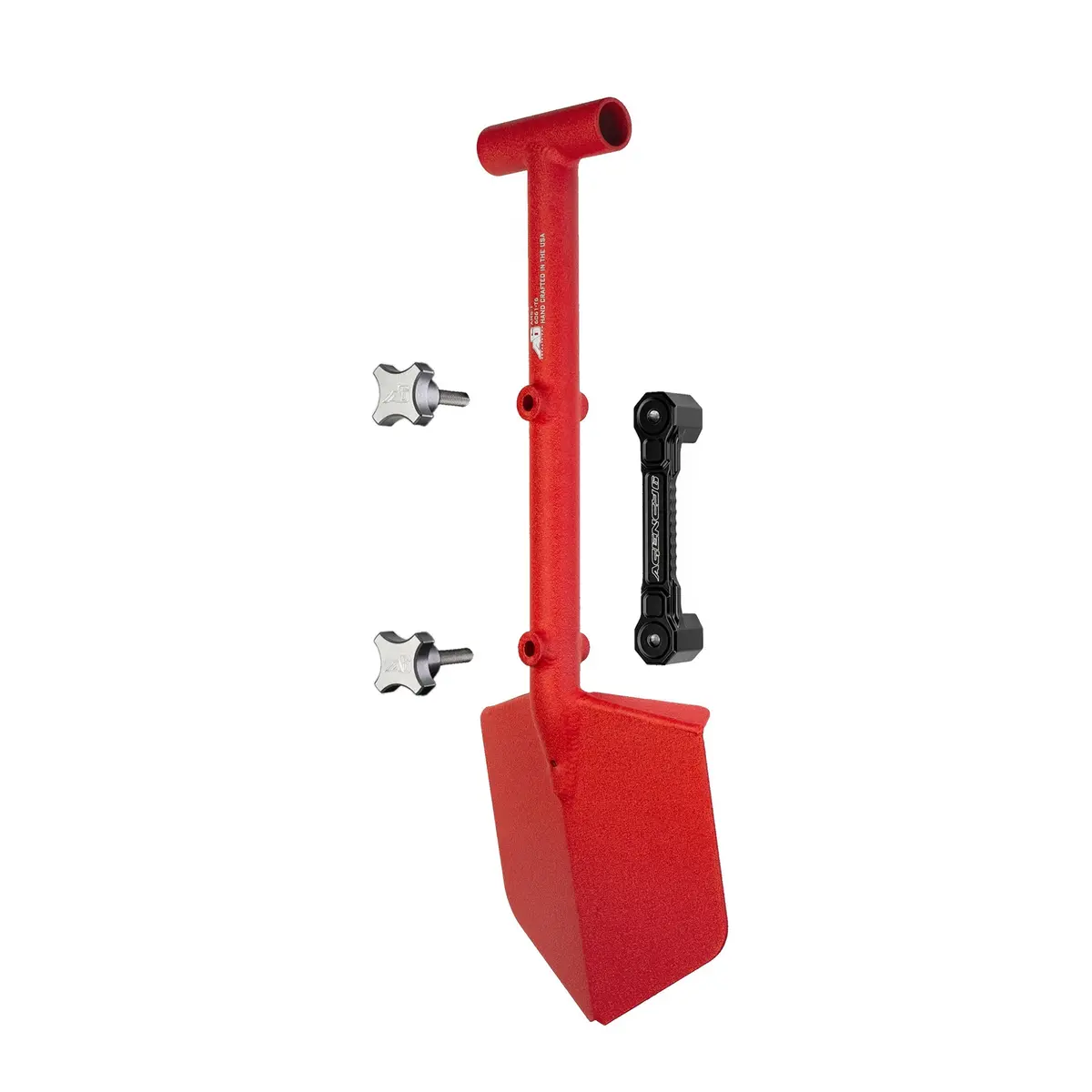 Agency 6 - Shovel / Mount Combo - Red Mini Shovel / Black Ssm With Knobs 1