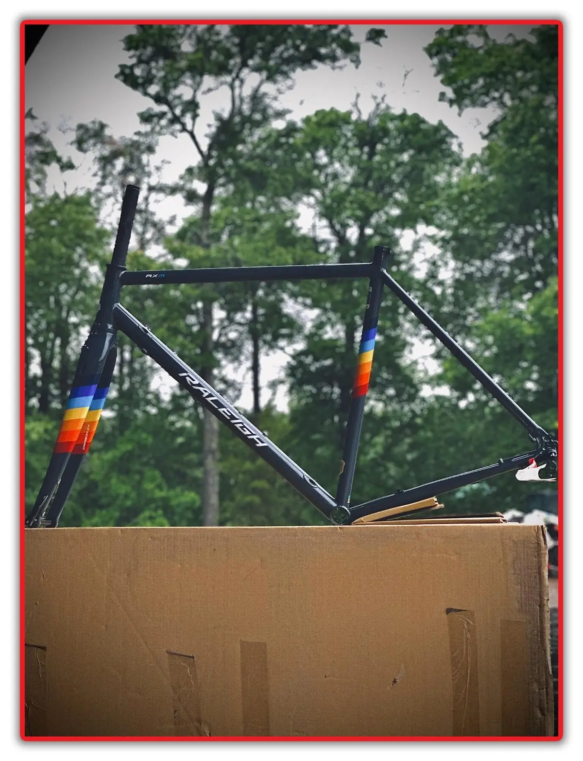 2017 Raleigh Rxm Reynolds 56Cm Disc 700C Cyclocross Bike Frame Carbon Fork New 1