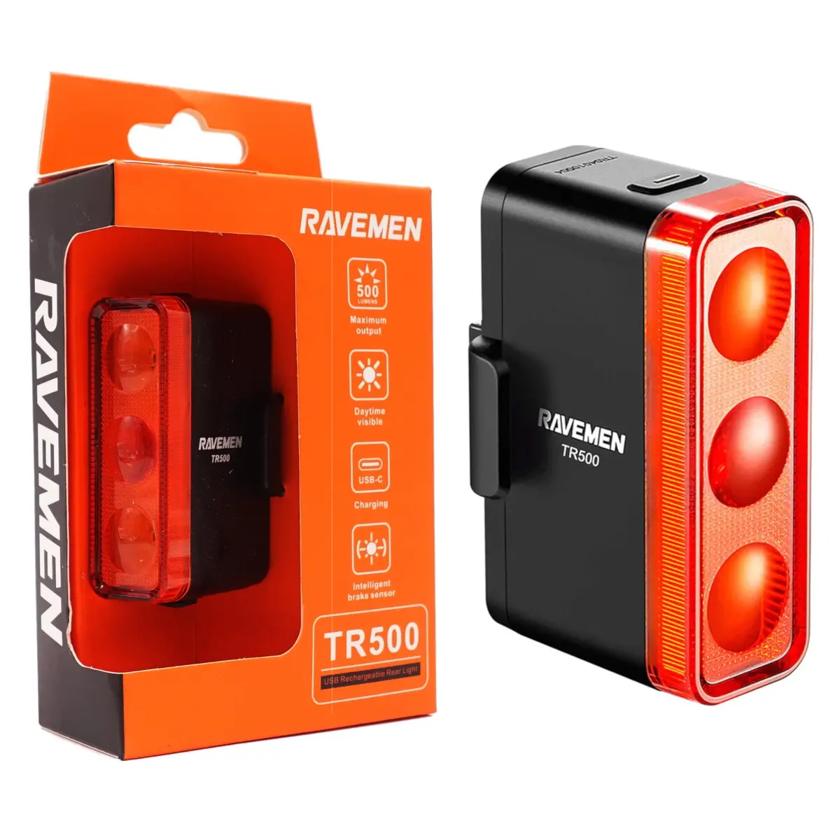 Ravemen Tr-500 Usb Tail Light - Ultra Bright 500 Lumen 1