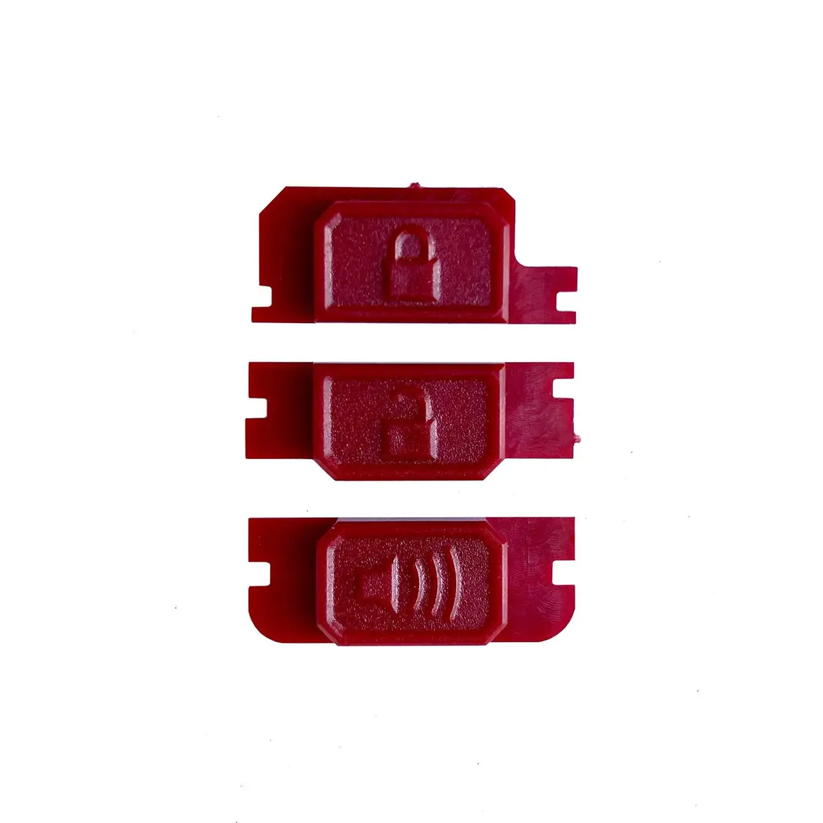 Me-So Customs - Minimalist Fob Buttons - Red (Tacoma) 1