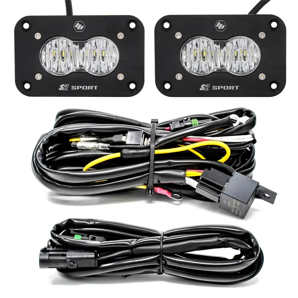 Baja Designs - S2 Sport Black Flush Mount Led Light Pod Reverse Kit - Universal 1