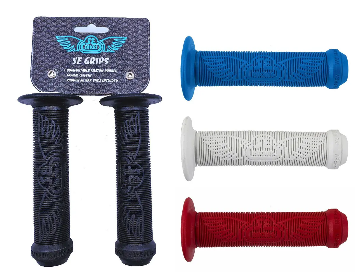 Se Bikes Wings Flanged Grips Comfort & Control Bmx Bike Choose Color 1