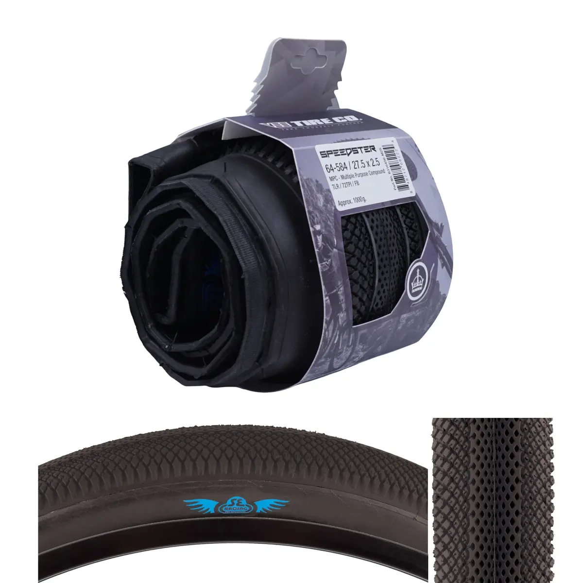 Se Bikes Speedster 27.5X2.50 Tubeless Tire 1