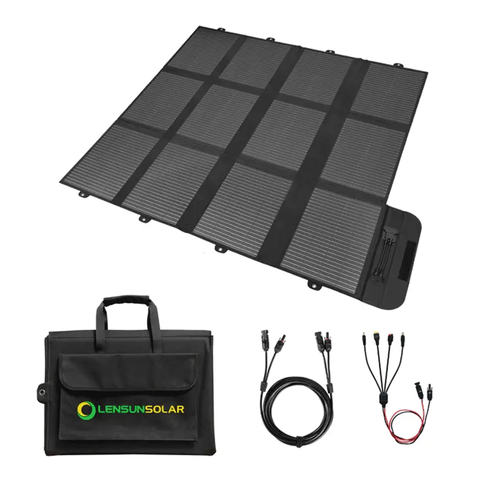 Lensun Solar - 300W 12V Solar Blanket For Power Station Or 12V Battery 1
