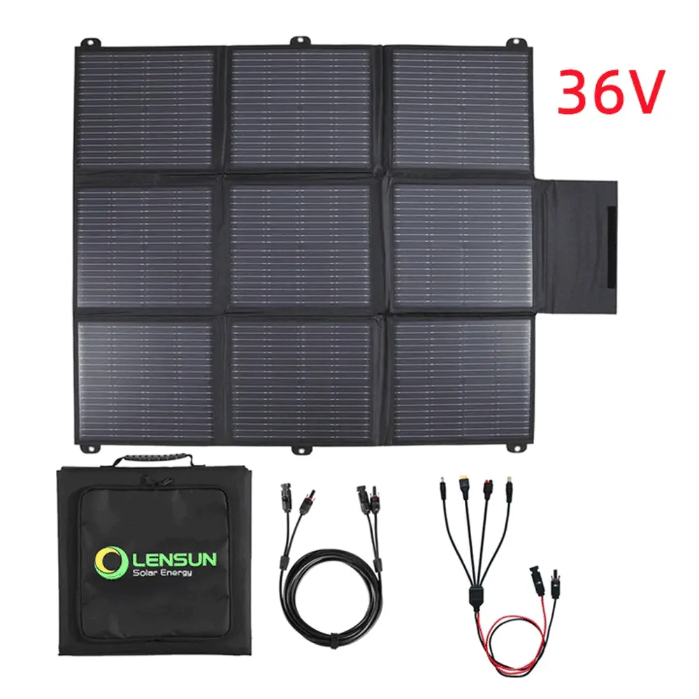 Lensun Solar - 200W 36V Solar Blanket For 24V Battery Or Power Station 1