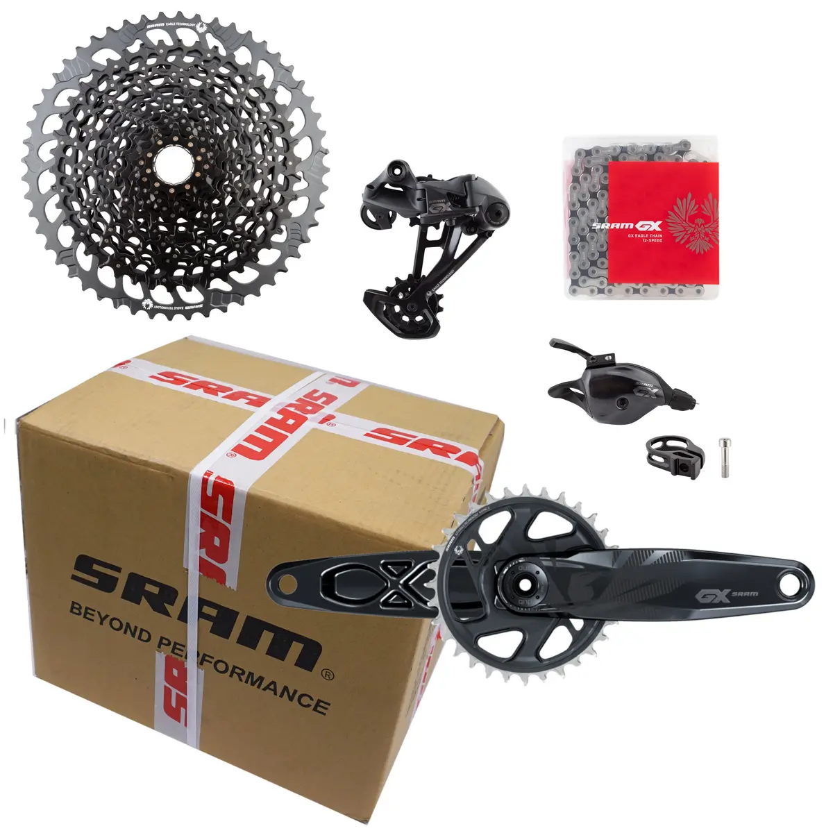 Sram Gx Eagle 12-Speed Groupset With 10-52T Xd Cassette And Dub Crankset 1