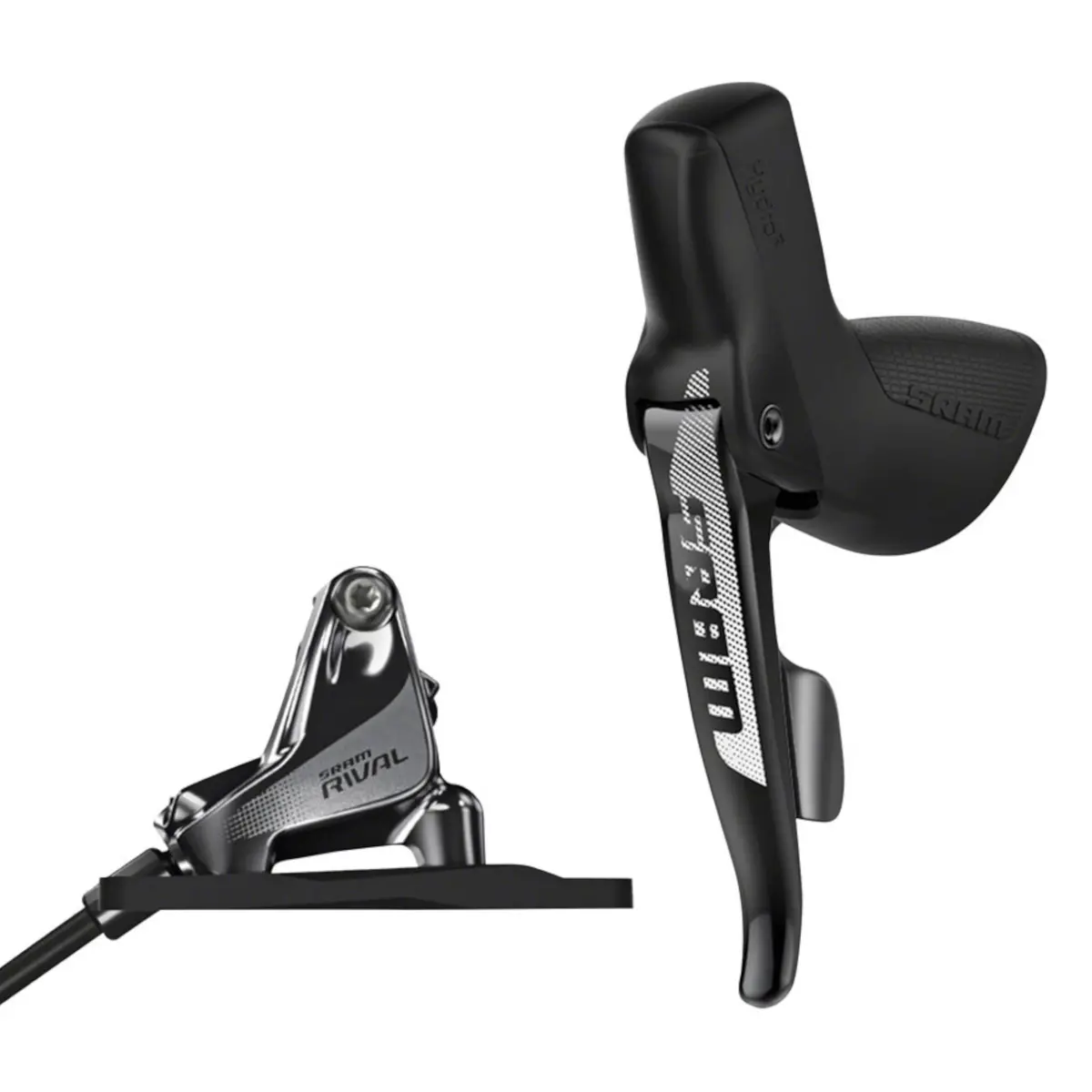 Sram Rival 1 Disc Brake And Cable-Actuated Dropper Remote Lever - Left/Front Flat Mount (20Mm Offset) Black A1 1