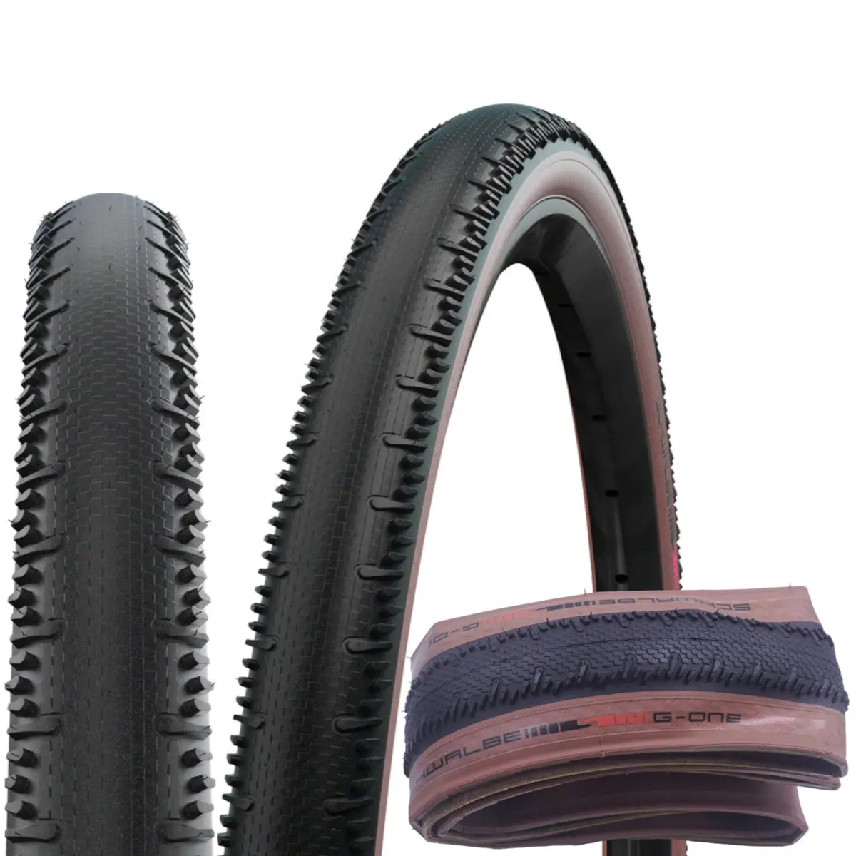 Schwalbe G-One Rs Super-Race V-Guard 700C Brownwall Tubeless  Gravel Tire 1