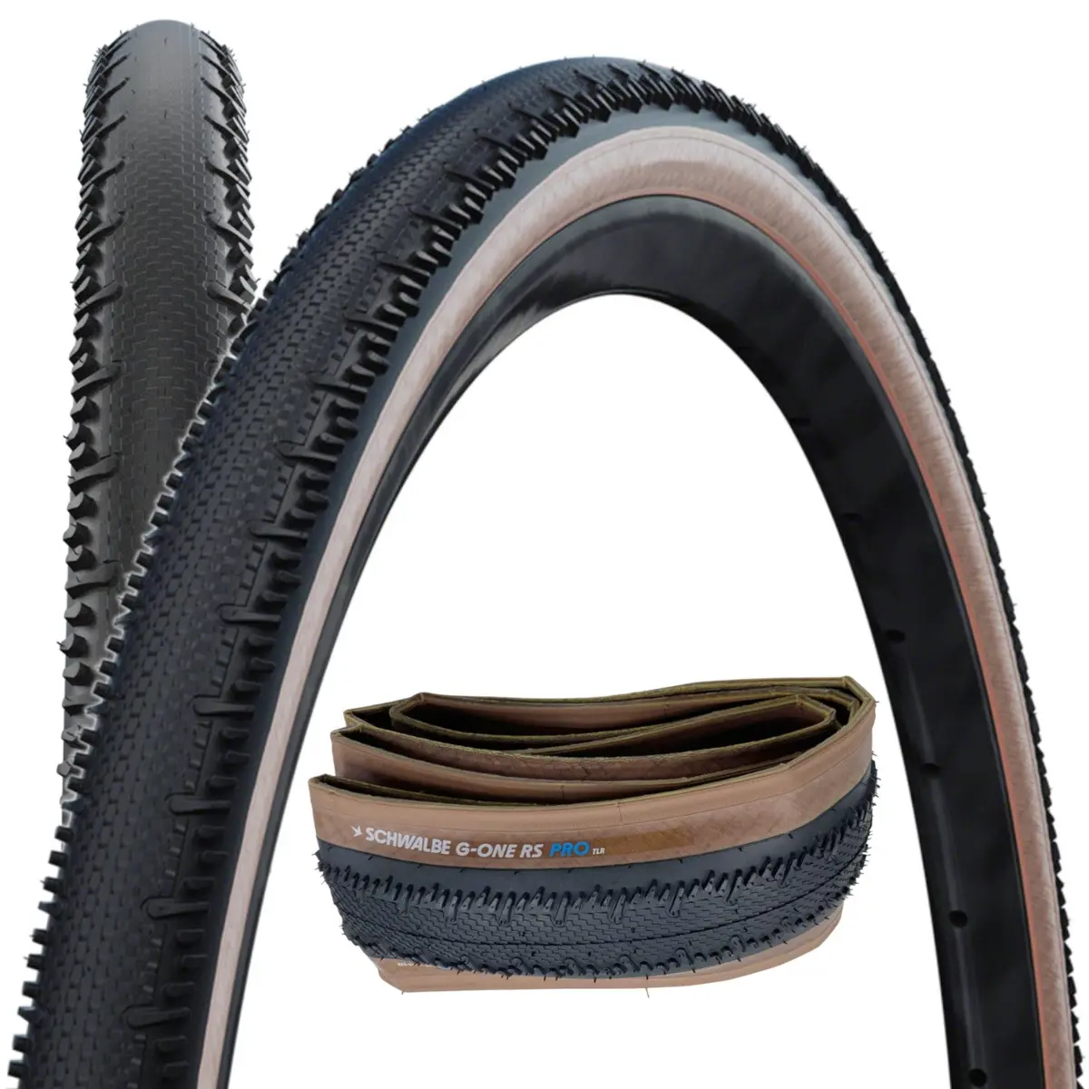 Schwalbe G-One Rs Pro 700C Tanwall Tubeless Folding Tire 1