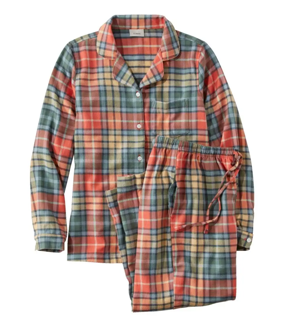 Scotch Plaid Flannel Pajamas Plaid Women's Regular 1