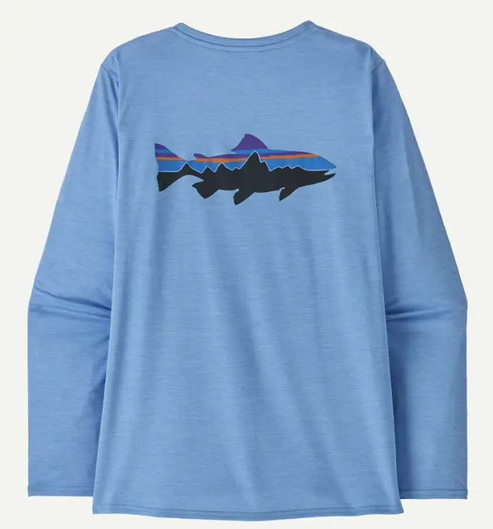 W's L/S Capilene Cool Daily Graphic Shirt - Waters 1