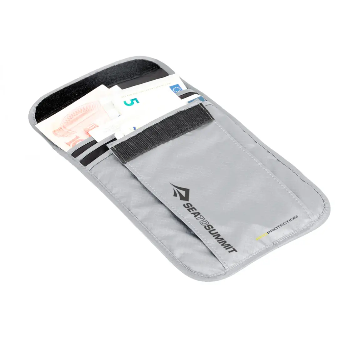 Neck Wallet Rfid Highrise Grey 1