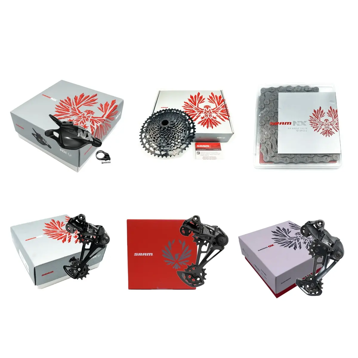 Sram Eagle Nx 12 Speed  With Options 4 Piece Groupset Kit 1