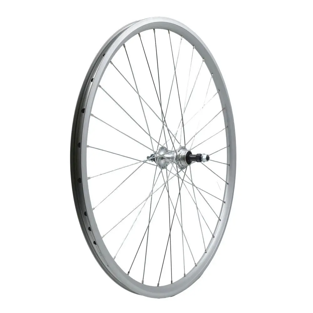 Sta-Tru 27-Inch Rear Silver Alloy Doublewall Bolt On Freewheel Type Wheel 1