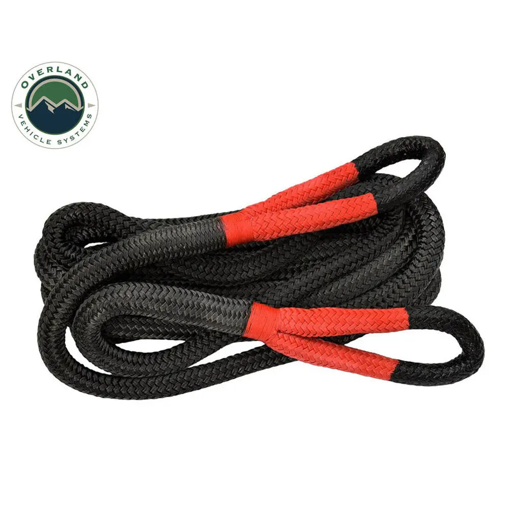 Overland Vehicle Systems - Brute Kinetic Recovery Strap 1" X 30' With Storage Bag - 30% Stretch 1