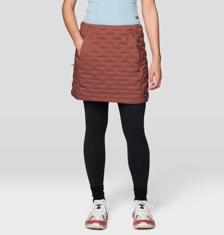 Stretch Down Skirt for Women – Lightweight Insulated Bottom with Mobility