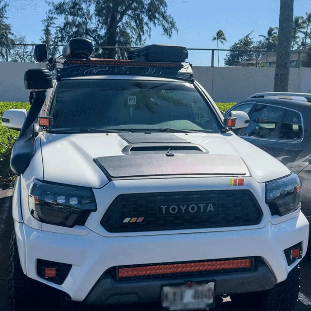 Lensun Solar - 60W Hood Flexible Solar Panel - Sport - Toyota Tacoma (2005-2015) 1