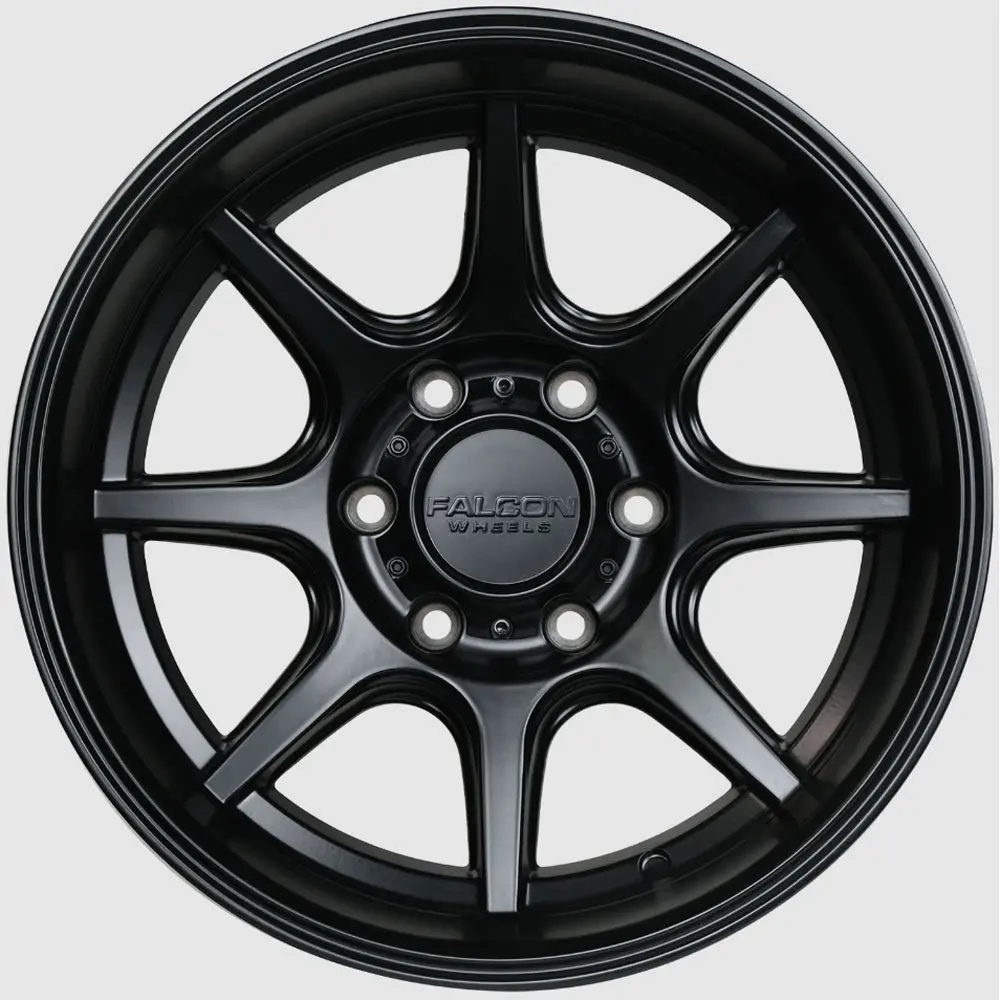 Falcon Wheels - T8 "Seeker" - Matte Black 1