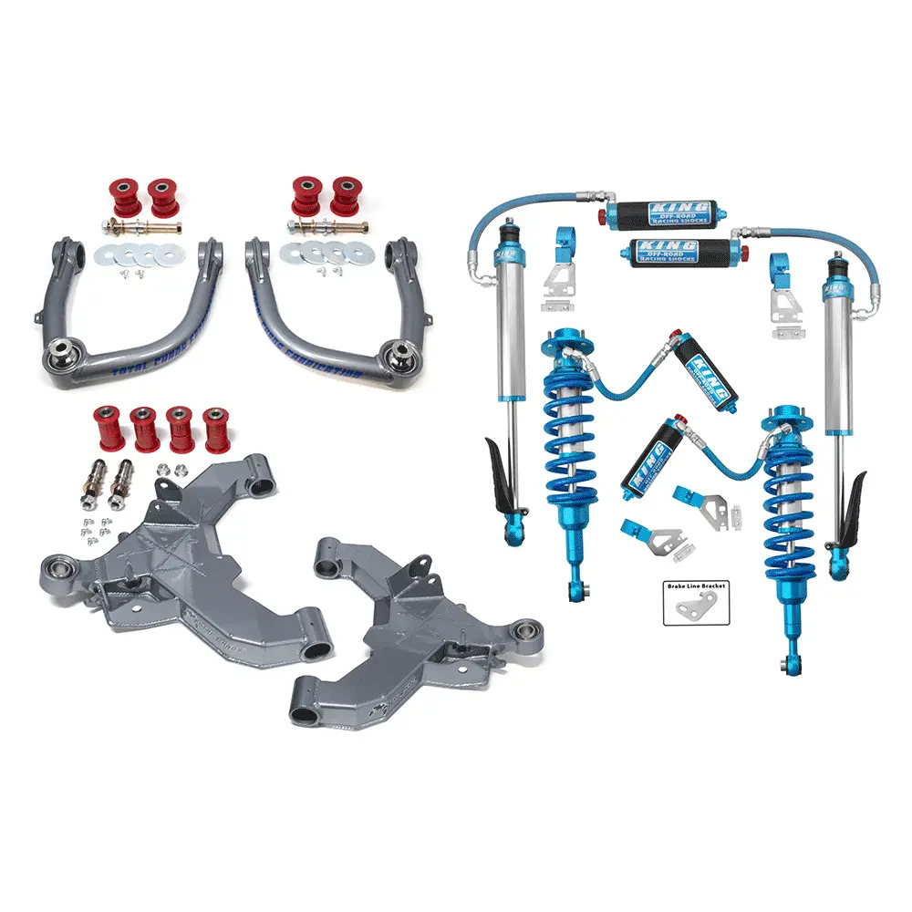 Total Chaos - Mid Travel Lift Kit With Front & Rear 2.5 Inch Diameter Adjustable King Shocks - Toyota Tacoma (2025+) 1