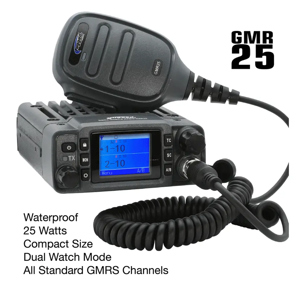 Rugged Radios - Toyota Tacoma, 4Runner, Sequoia, Lexus Two-Way Gmrs Mobile Radio Kit 1