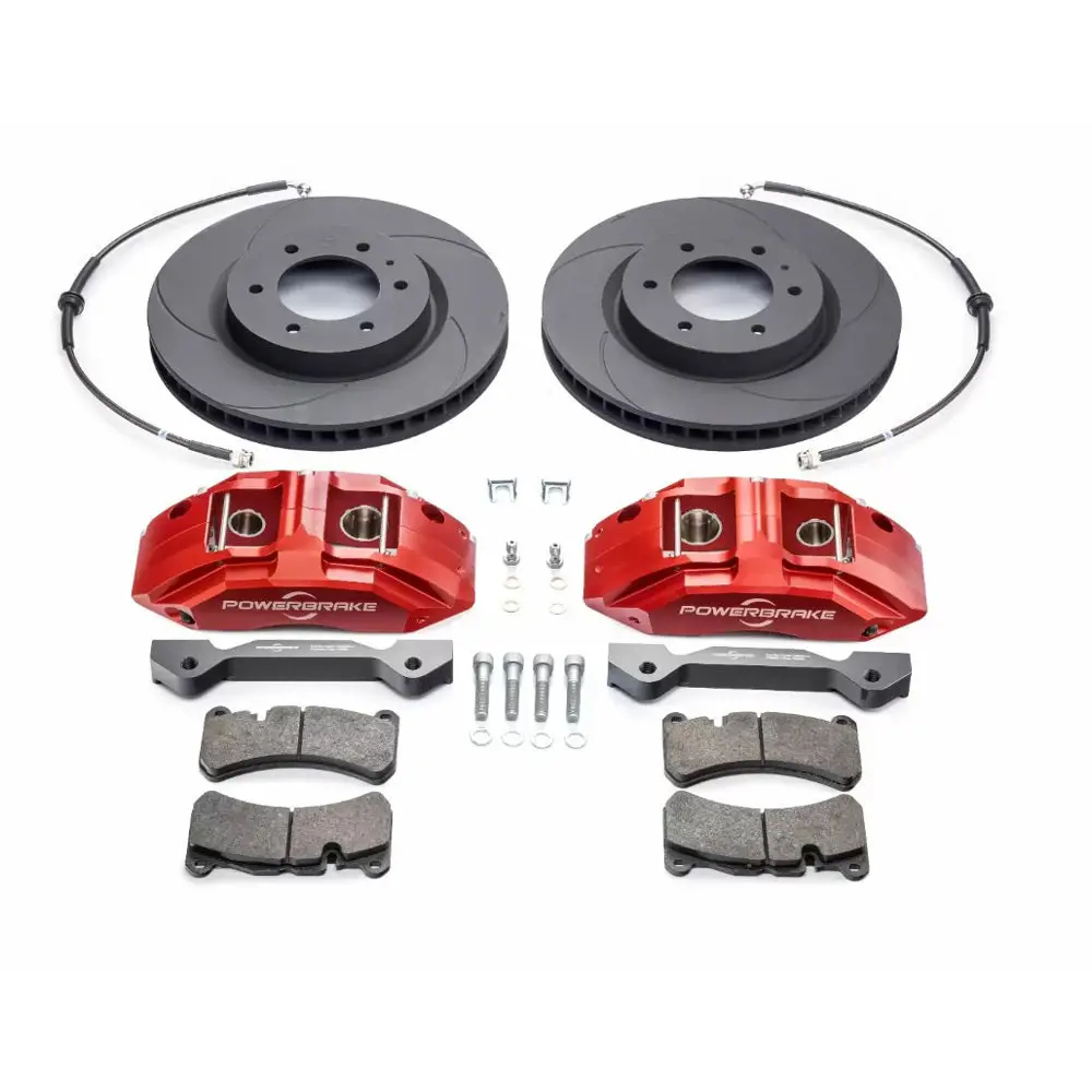 Powerbrake - X-Line Big Brake Kits - Red - Toyota Tacoma (2005-2023), 4Runner (2003-2009), Fj Cruiser (2007-2014), Lexus Gx470 (2003-2009) 1