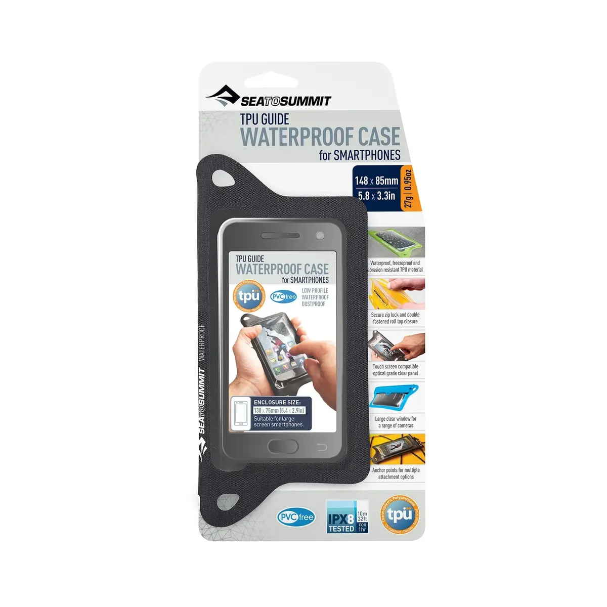 Tpu Guide Waterproof Smartphone Case   Regular    Black 1