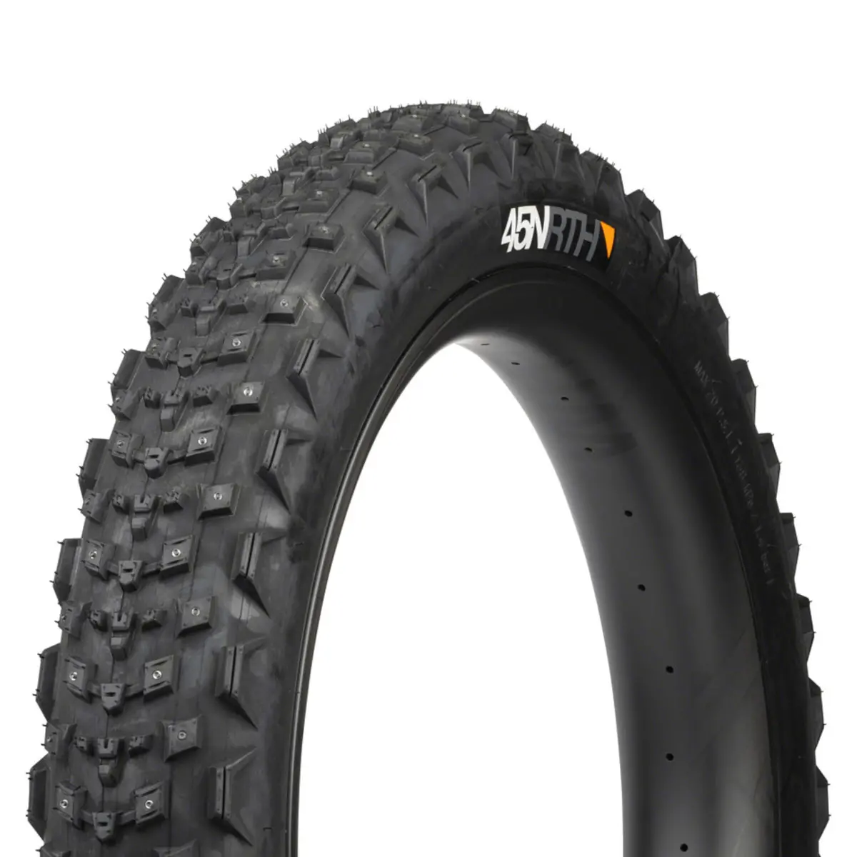 45Nrth Dillinger 4 Tire - 27.5X4.0 Tubeless Folding 120 Tpi 168 Large Concave Carbide Aluminum Studs 1