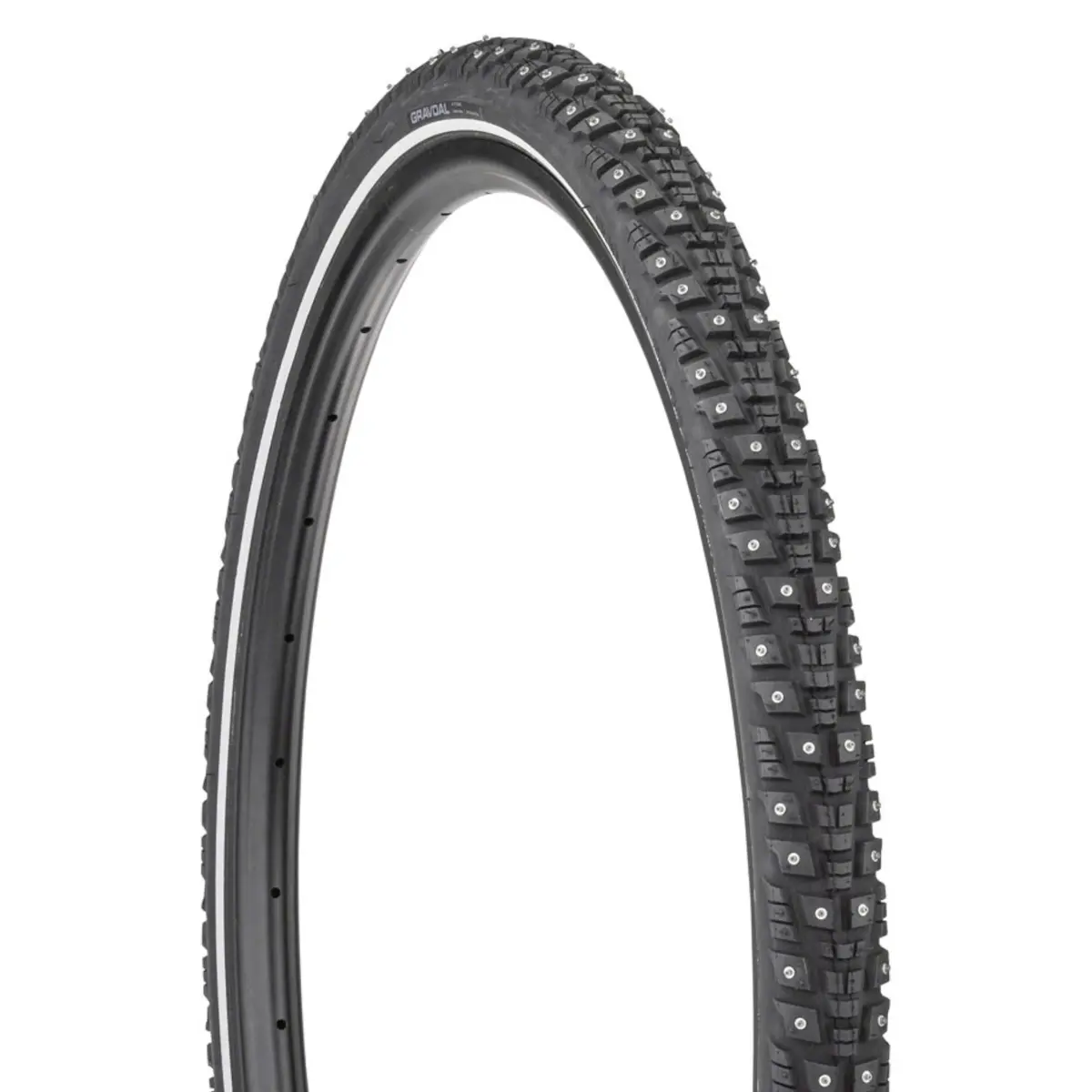 45Nrth Gravdal Tire - 650Bx38 Tubeless Folding 60 Tpi 240 Concave Carbide Studs 1