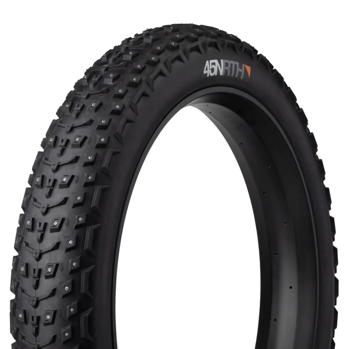 45Nrth Dillinger 5 Tire - 26X4.6 Tubeless Folding Black 120 Tpi 258 Concave Carbide Aluminum Studs 1
