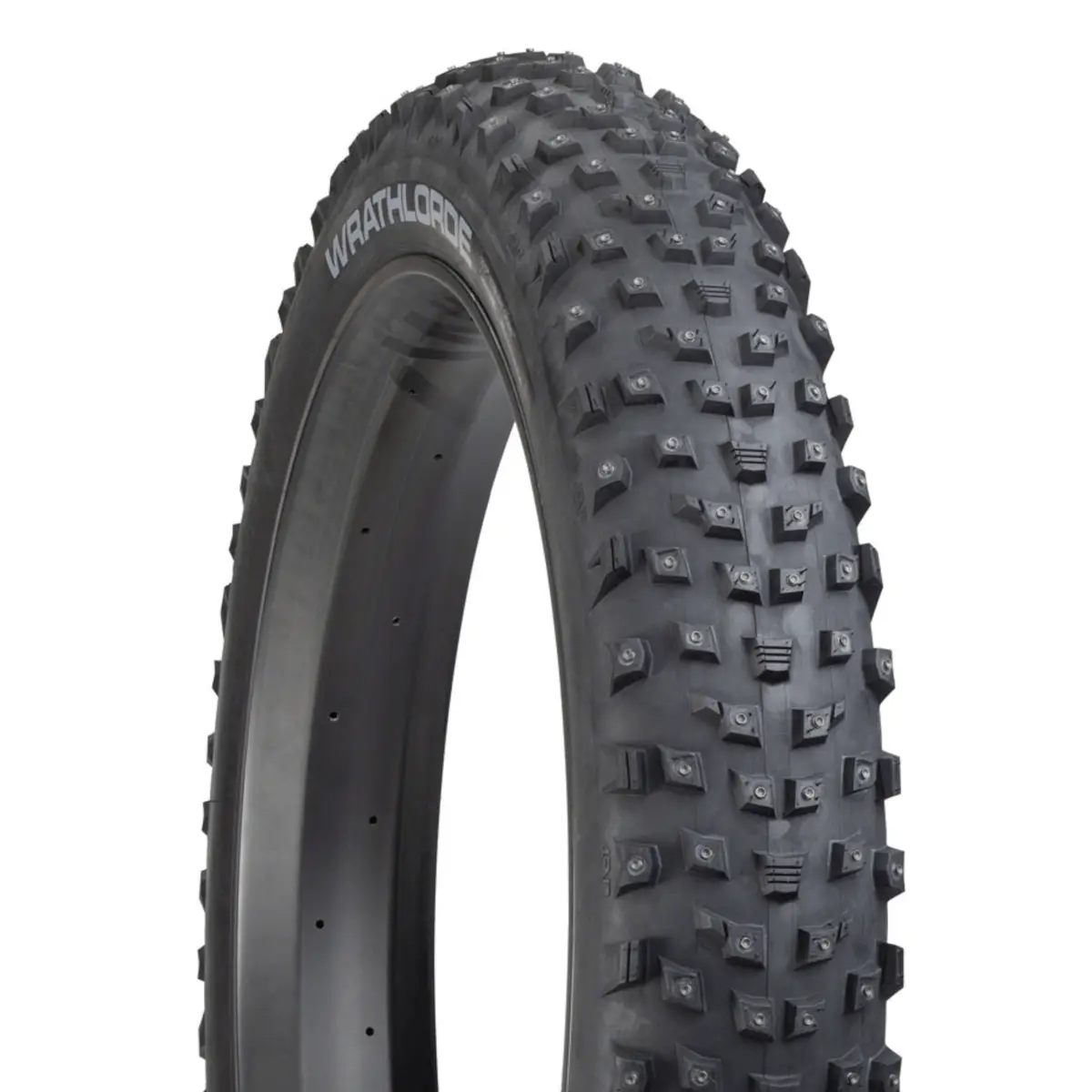 45Nrth Wrathlorde Studded Tire 26X4.2 Tubeless Folding 300 Xl Concave Carbide Aluminum Studs Black 120 Tpi 1