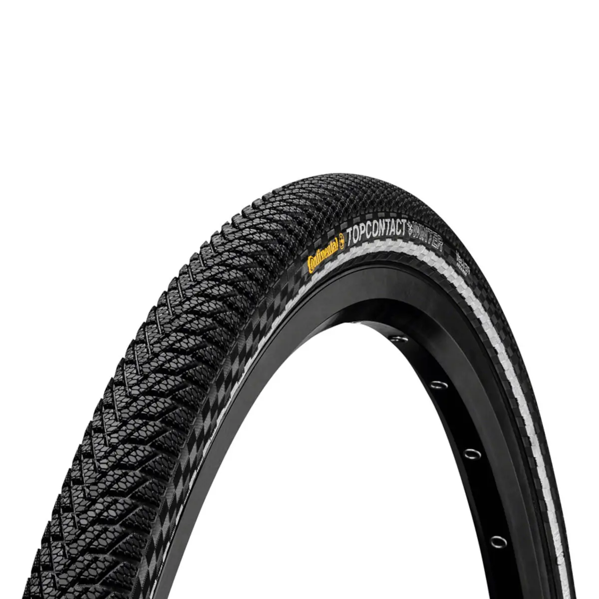 Continental Top Contact Winter Ii Premium Tire 700C Clincher Folding Reflective Vectran Breaker E50 1