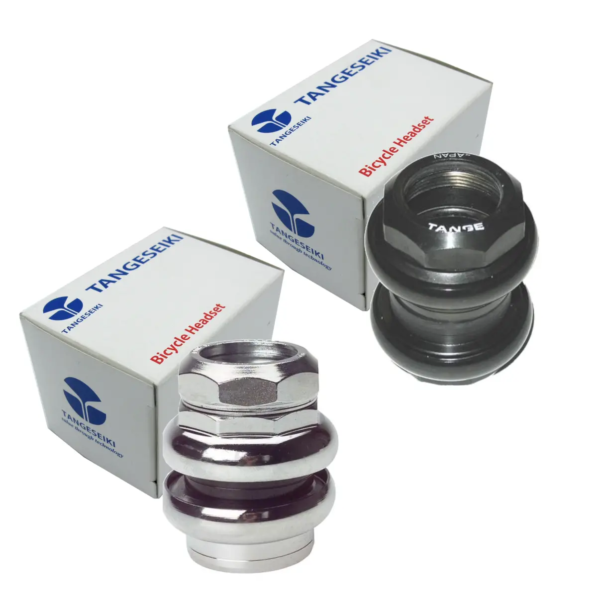 Tange Levin Cds 1" Threaded Headset 27/30 Black Or Silver 1