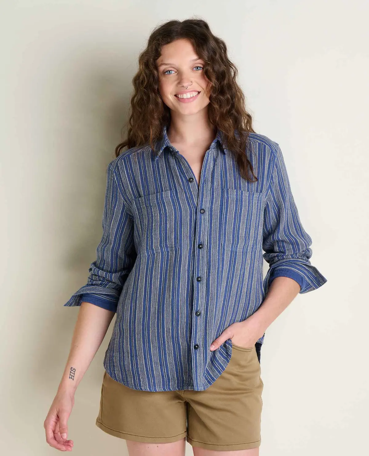 Tate Double Weave Ls Shirt 1