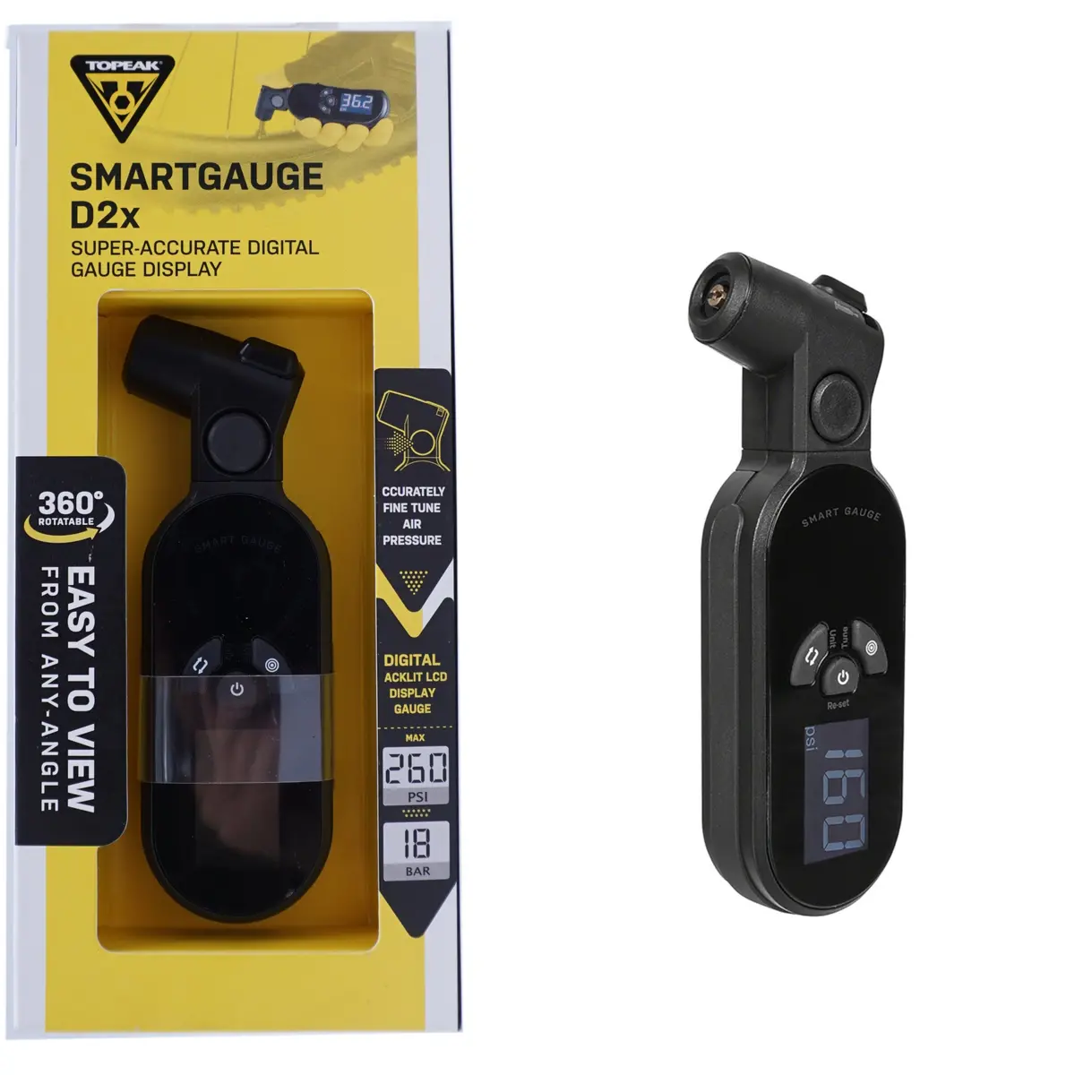 Topeak Tsg-D2x Smartgauge Digital Tire Gauge 1