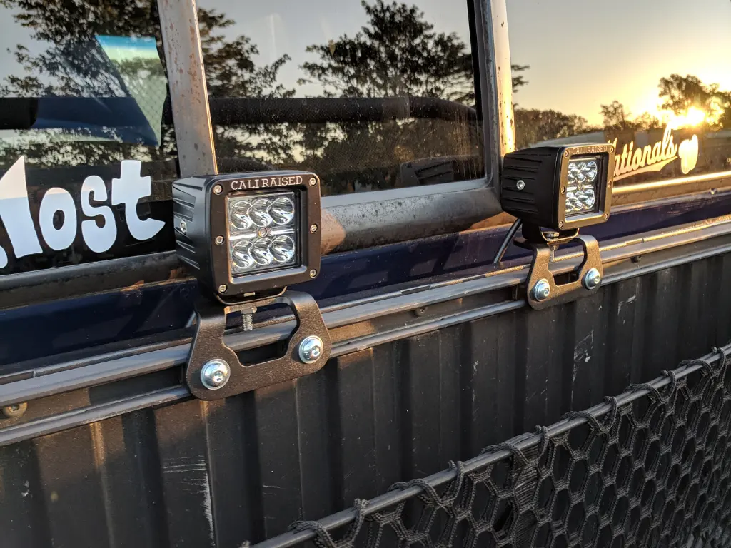 Cali Raised Led - Bed Rail Led Pod Brackets Kit For Toyota Truck 1