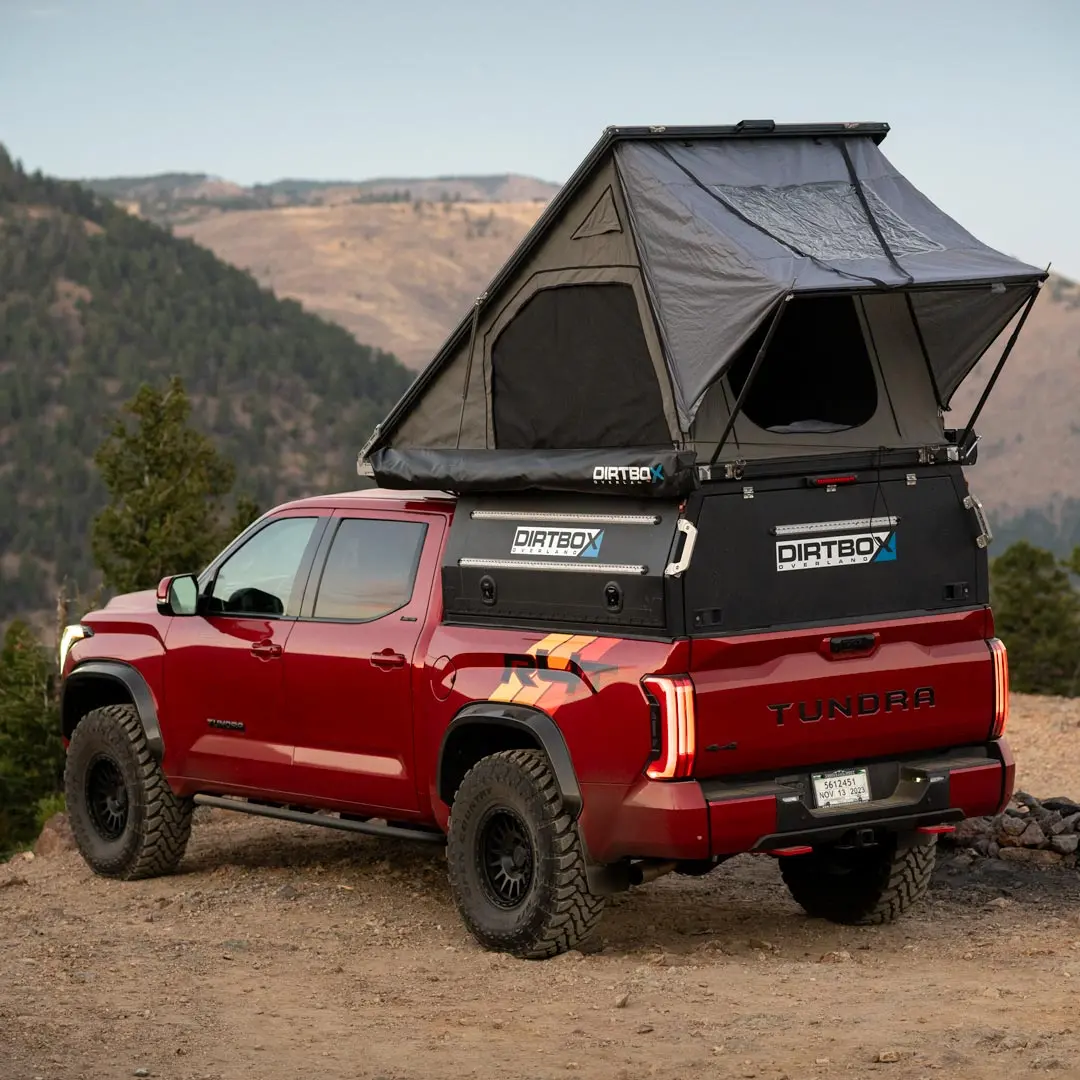 Dirtbox - Canopy Camper – Modular Truck Camper Shell / Topper For Mid-Size & Full-Size Trucks - Toyota Tundra, Tacoma 1