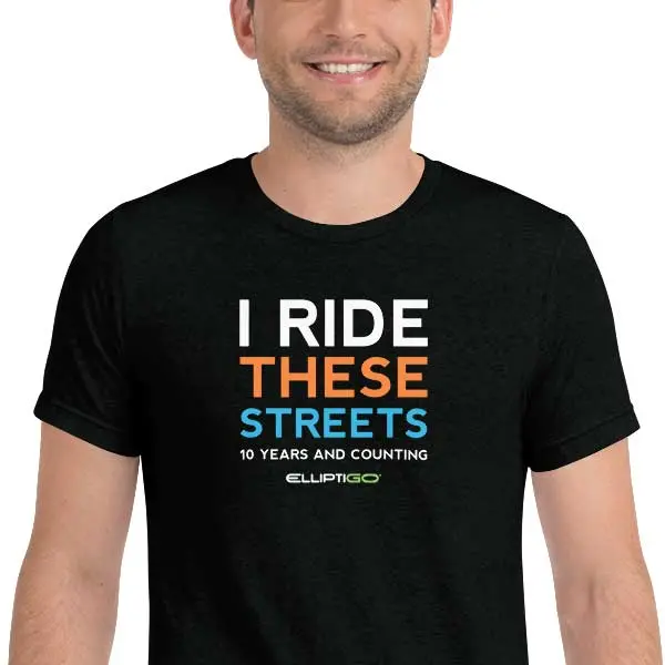 T-Shirt, 10 Years I Ride These Streets, Men's Short Sleeve 1