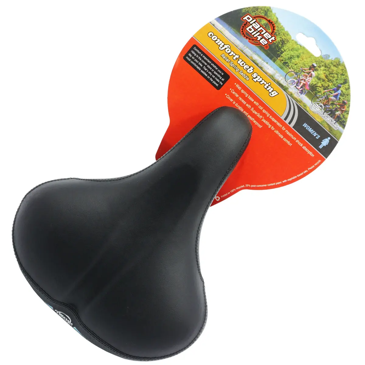Planet Bike Women's Comfort Web Spring Saddle 1
