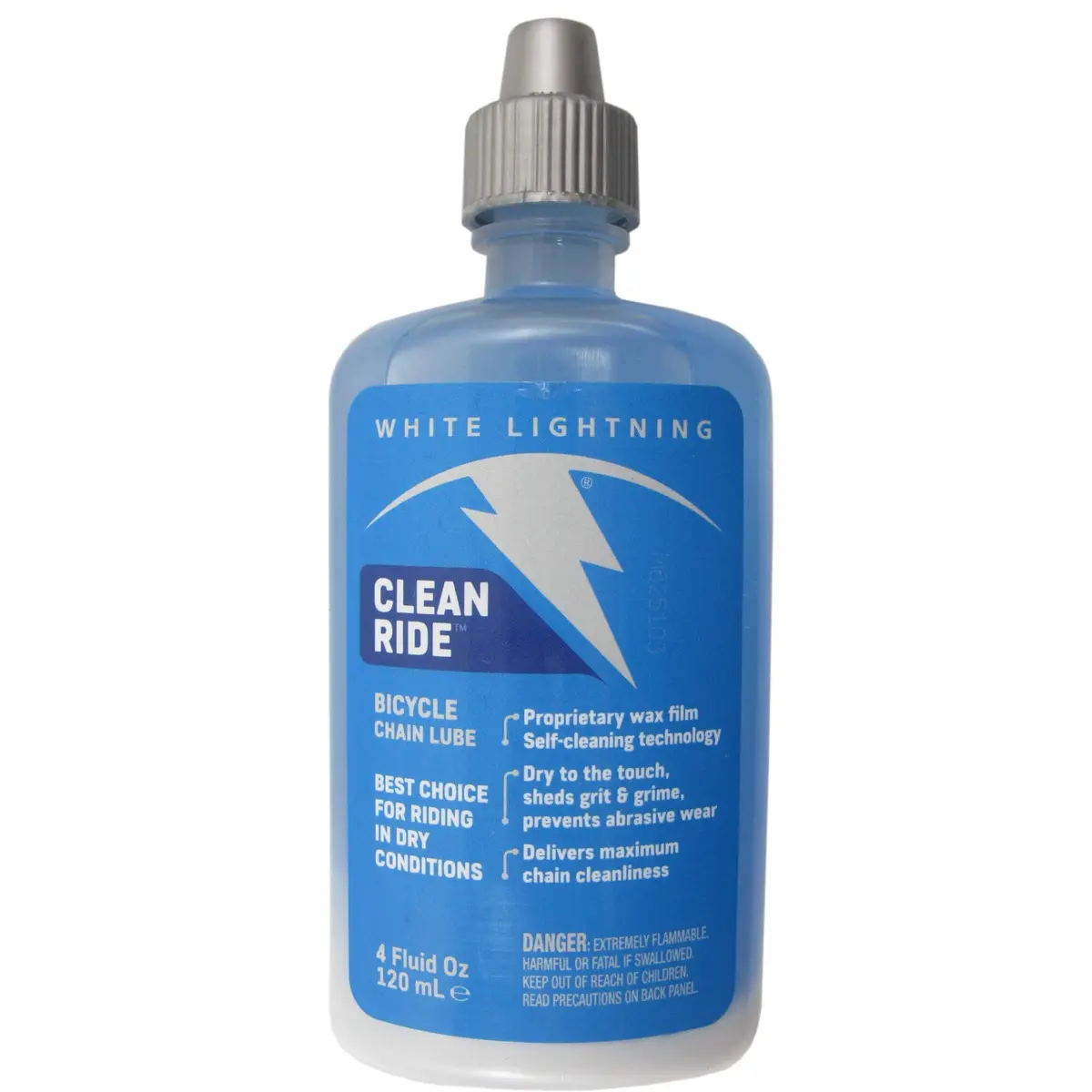 White Lightning Clean Ride 4-Oz. Squeeze Bottle 1